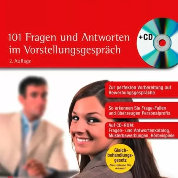 کتاب آلمانی 101Fragen und antworten im Vorstellungsgespräch